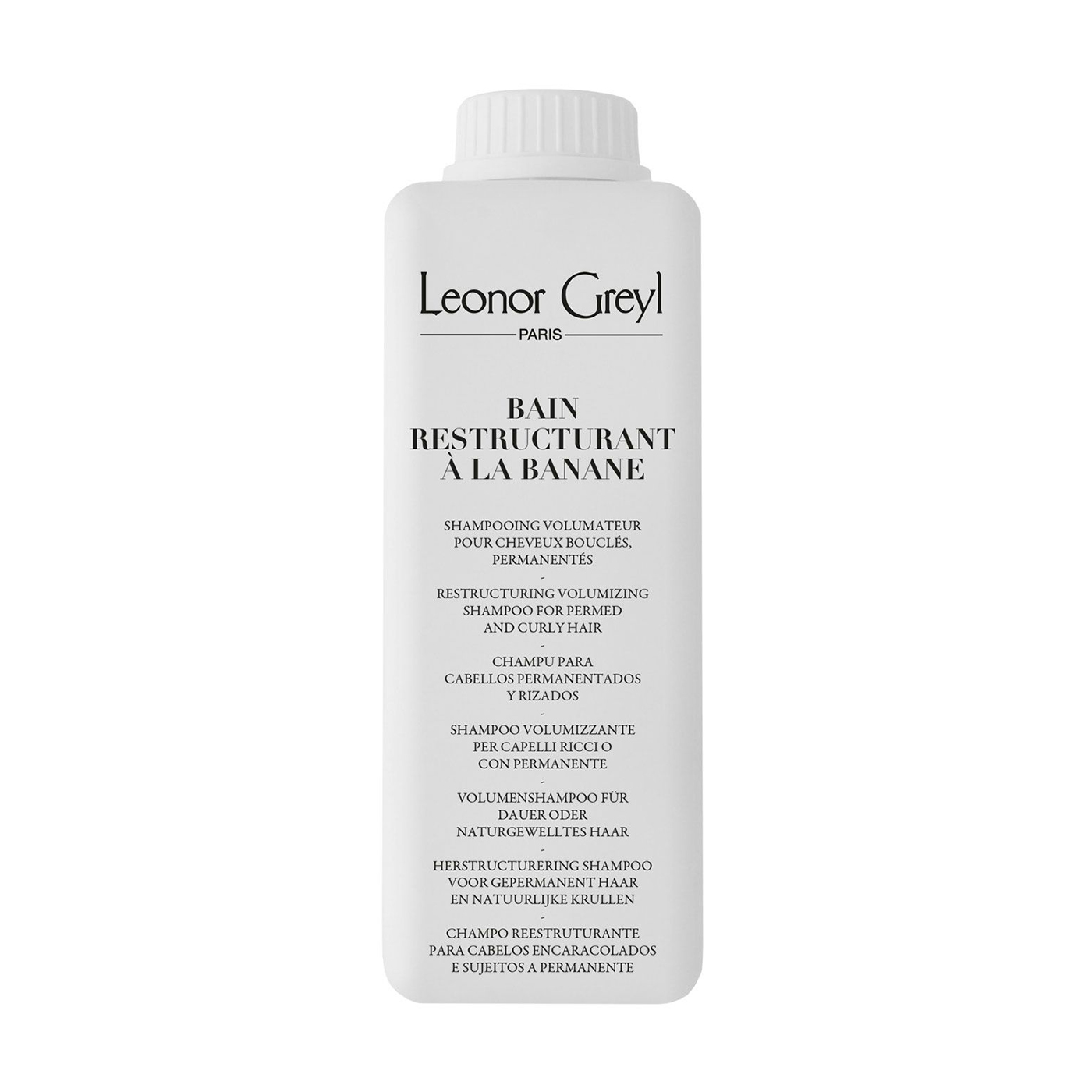 Відновлювальний шампунь Leonor Greyl Bain Restructurant a la Banane Restructuring Volumizing Shampoo для волосся з хімічною завивкою, 1 л
